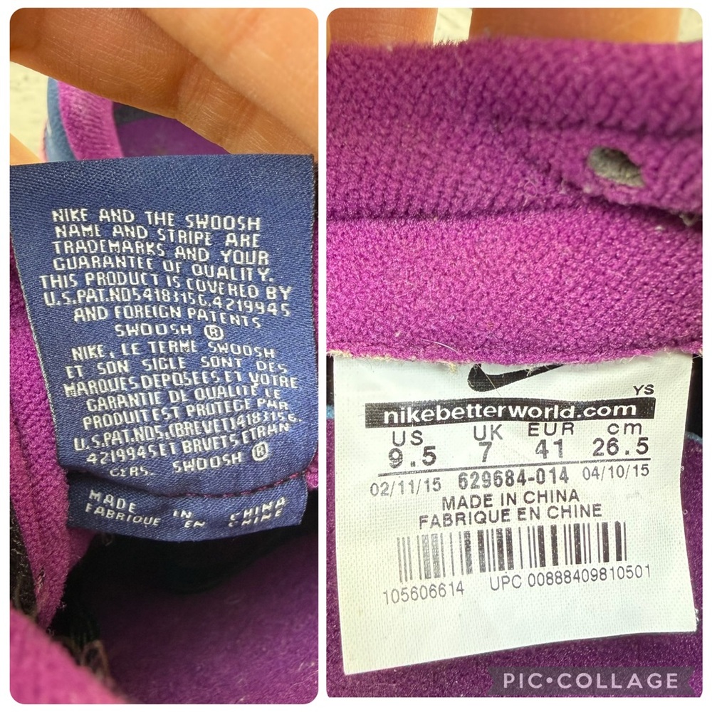 Nike Internationalist Suede Mesh Sneakers Purple Black Size 9.5 - Picture 14 of 15